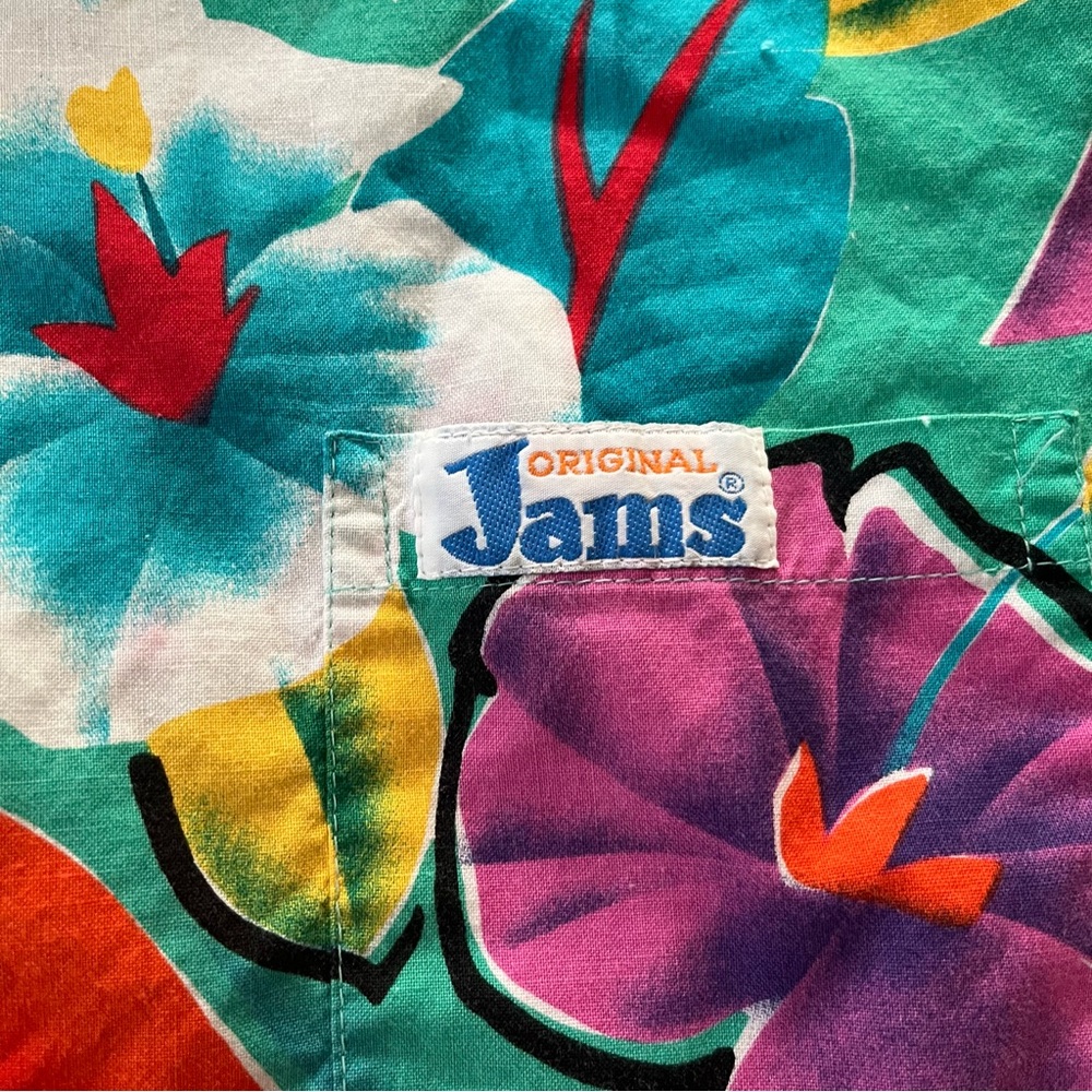 Vintage Original Jams Surf Line Hawaii Shirt Tropical Beach Size L - Picture 7 of 15